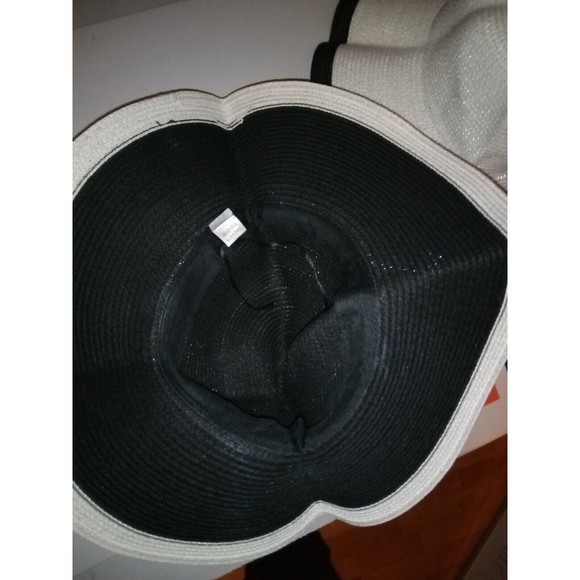 3 woman's wide brim summer sun hats.white,black,tan - Picture 11 of 16